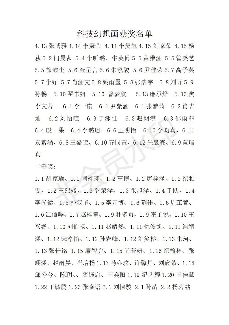 城阳区第二实验小学第六届科普创作大赛-科幻画（二）