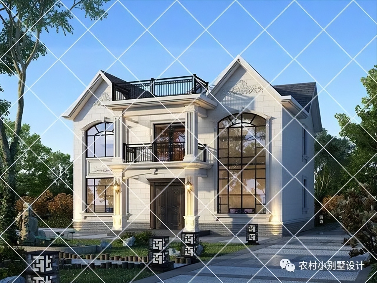 15套占地不足80平方二层农村自建房别墅设计；小宅基地玩出大花样
