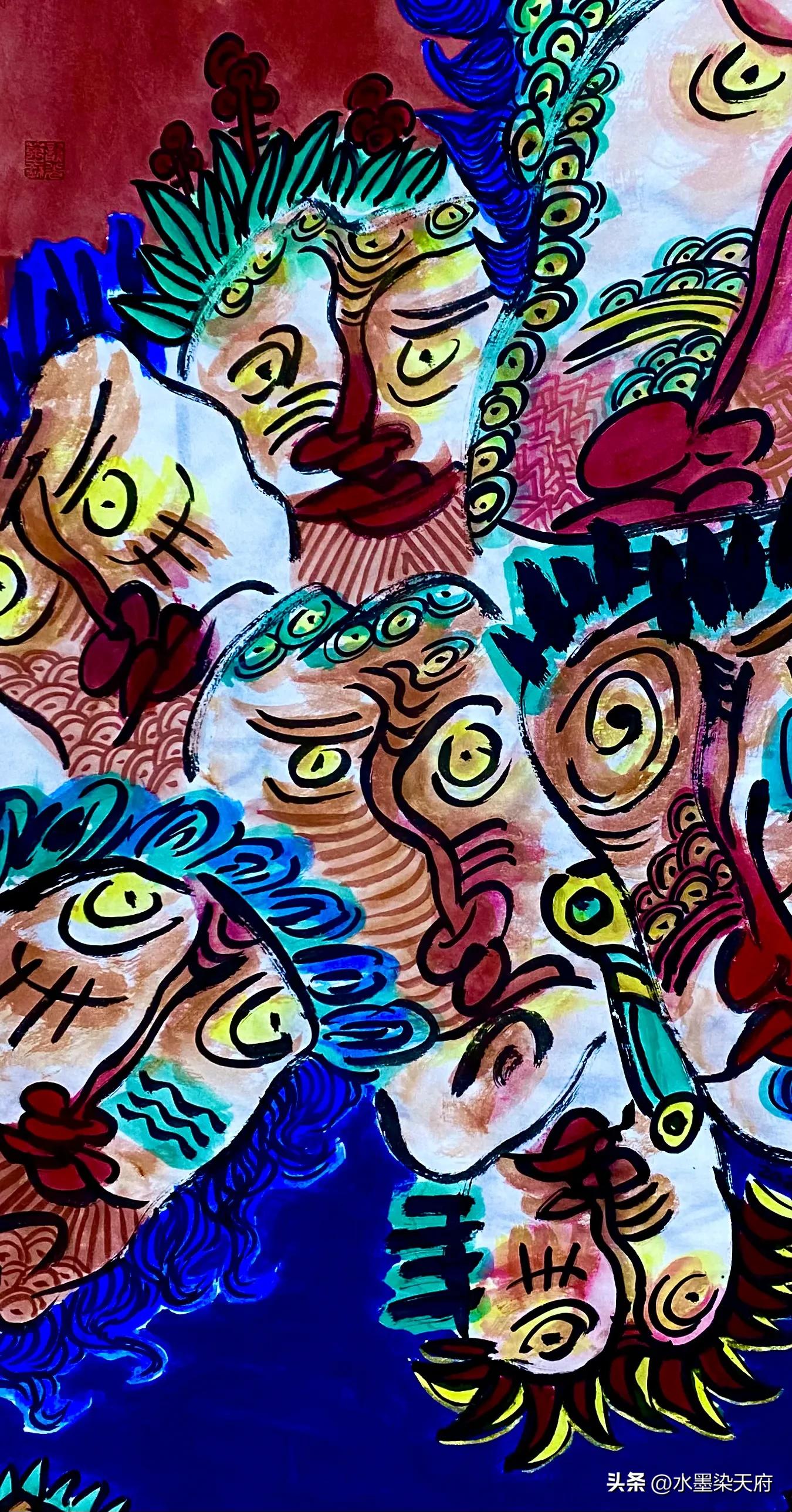 公言（龚光万）脸谱画作品选