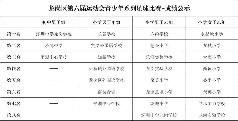 龙岗区青少年足球比赛,青少年足球比赛落幕