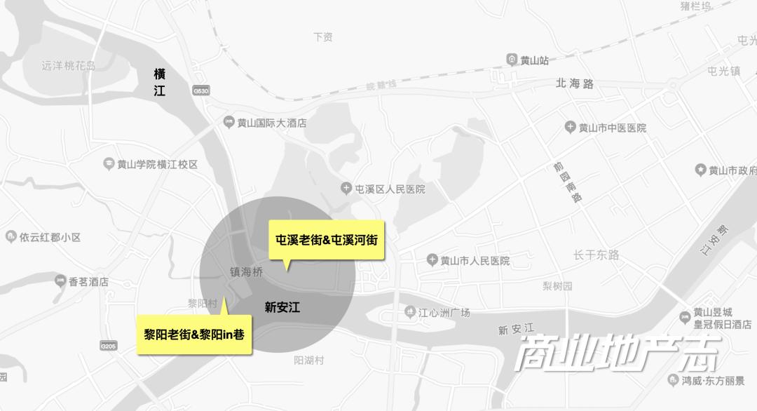 黄山风景屯溪老街,夜游黄山屯溪老街一角