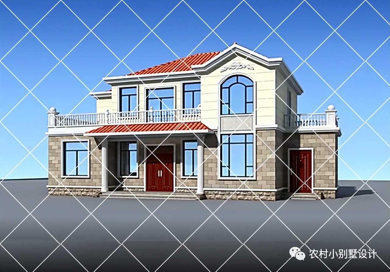 农村自建别墅带柴火灶设计,农村带堂屋柴火灶三层别墅实拍图