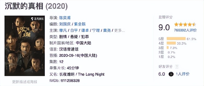 近5年播出的10部扫黑剧,《对决》垫底,《人民的名义》仅排第二