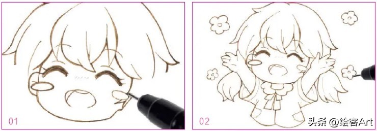 怎么画q版纸娃娃,画q萌版娃娃