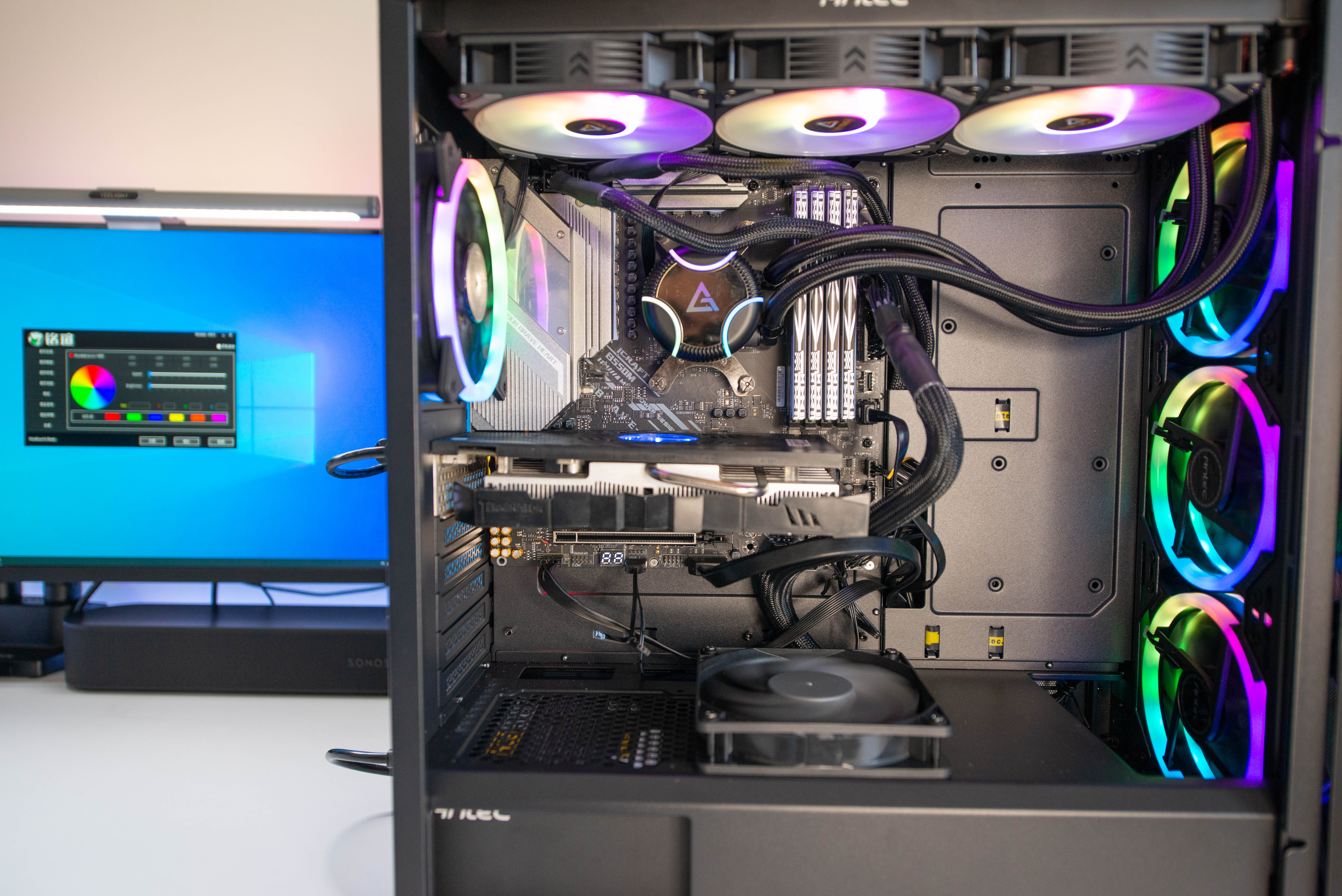 diy水冷显卡教程,电脑组装rgb灯光