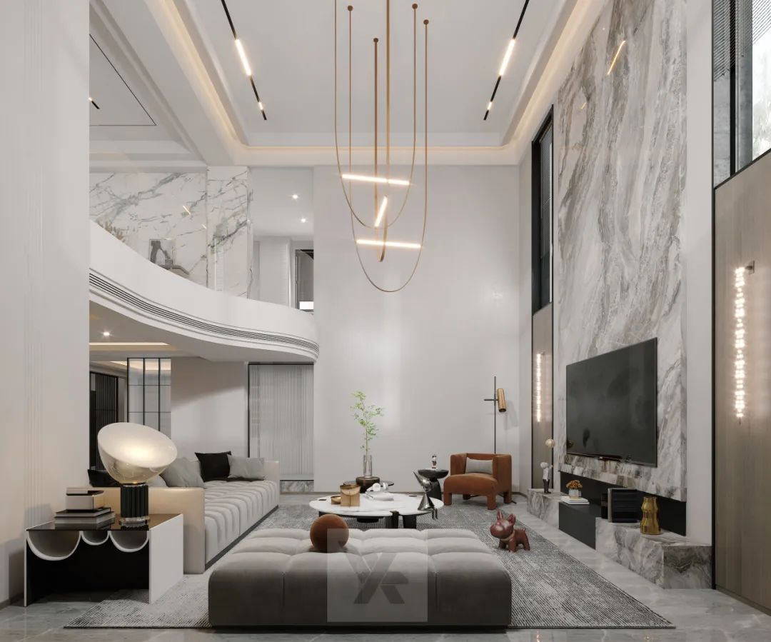 别墅挑空客厅怎么介绍,挑空客厅豪宅