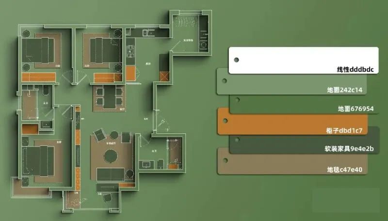 用了这PS材质配色预设，轻松搞定彩平图