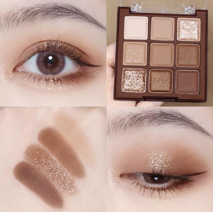 初秋氛围感枫糖棕色系妆容,秋冬焦糖暖栗妆