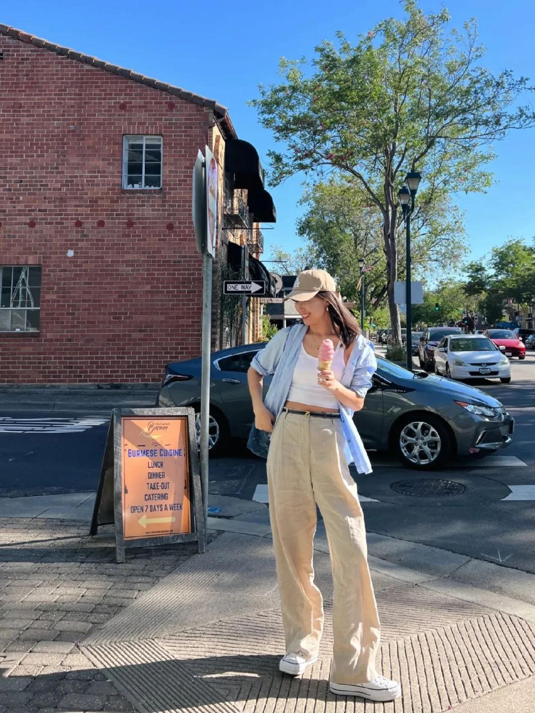 夏季小众吸睛穿搭韩系冰淇淋色,炎热的夏天穿什么颜色显得好看
