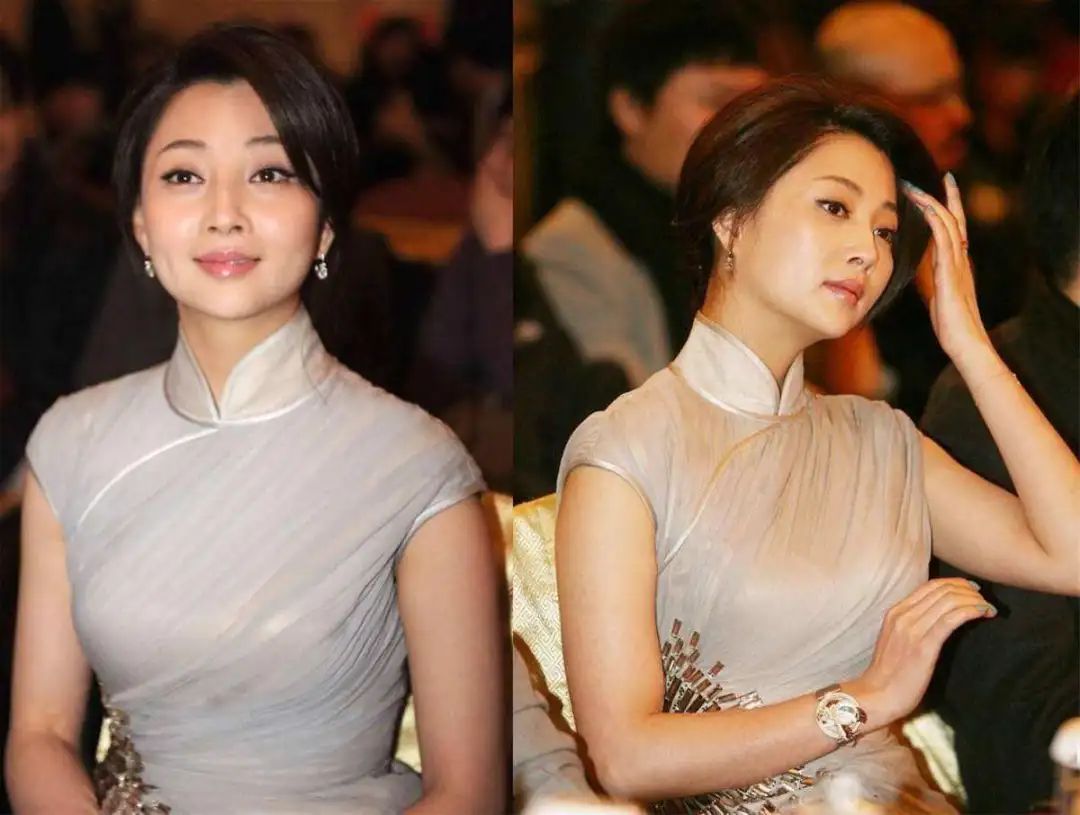 刘嘉玲关晓彤同框,穿旗袍大秀窈窕好身材
