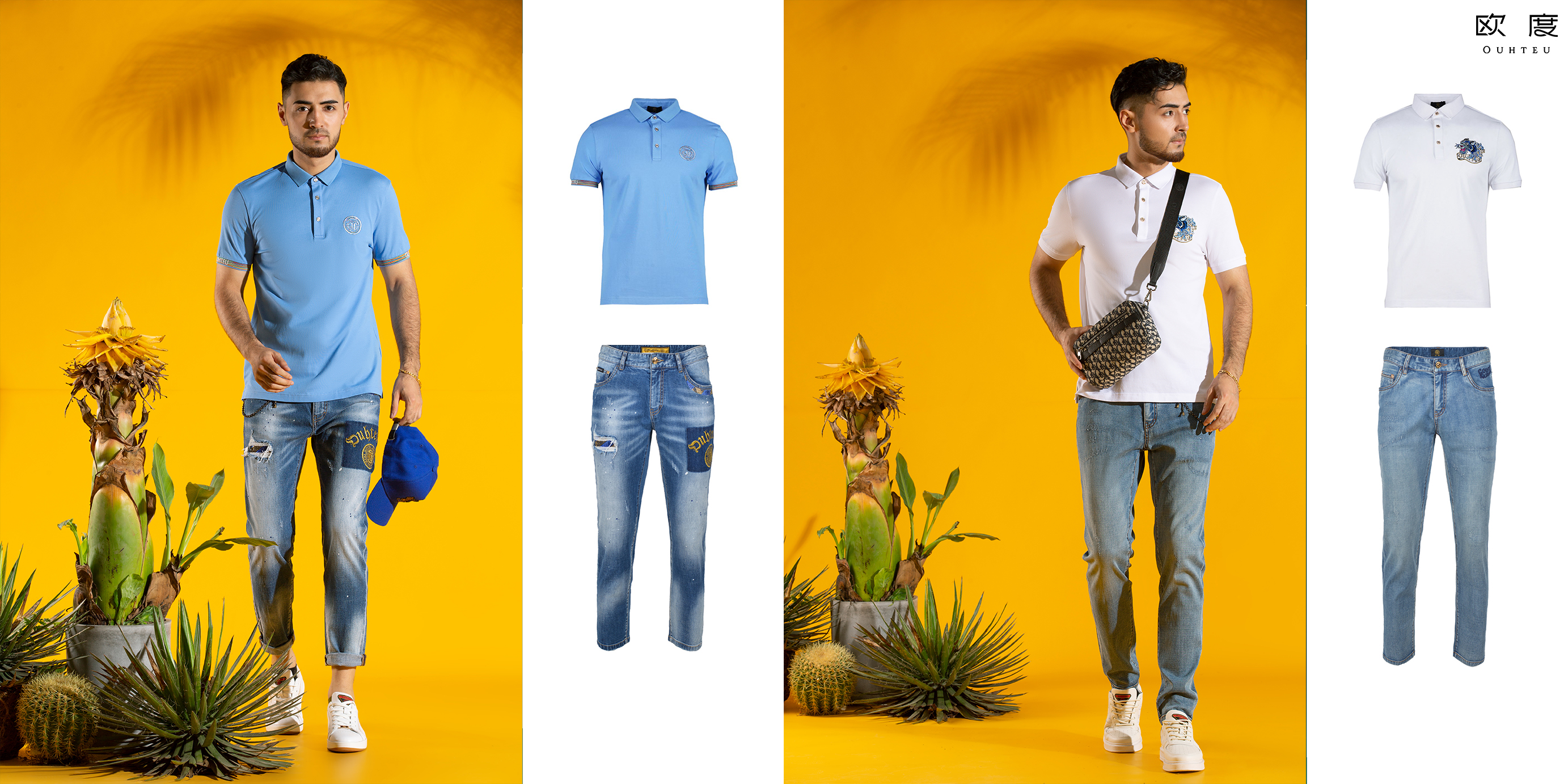 男装Polo衫搭配什么裤子？这样穿风格百变，简约高级