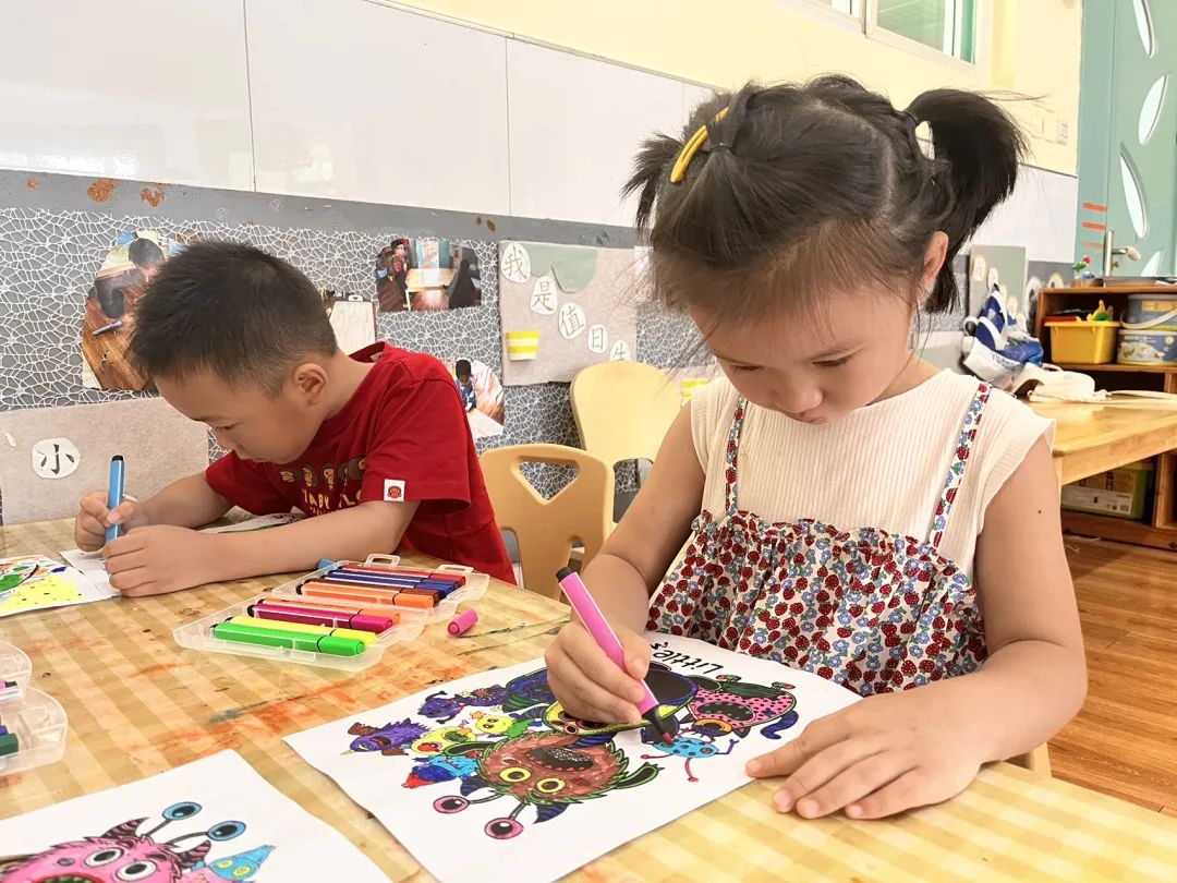 济南市美里湖中心幼儿园怎么样,幼儿园印象济南春天绘画