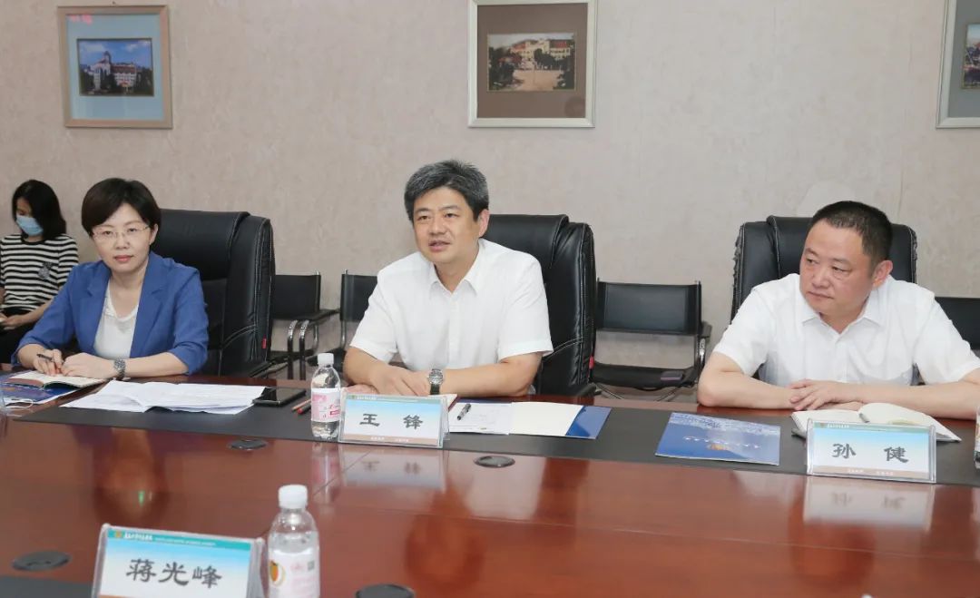 王锋走访青岛大学附属医院（西院区）、驻区企业