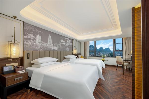 锦江都城酒店桂林山水双床房,桂林锦江都城万象店