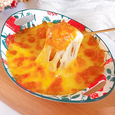 芝士焗红薯香蕉的做法,开边芝士焗红薯