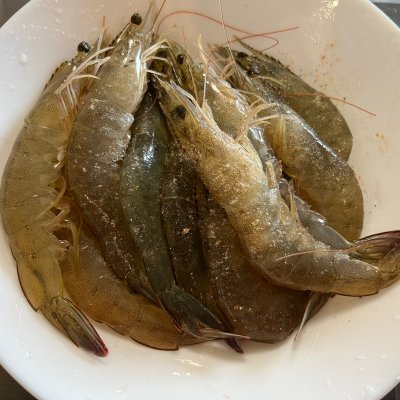 茄汁大虾盖饭,下饭神器拌饭酱微辣