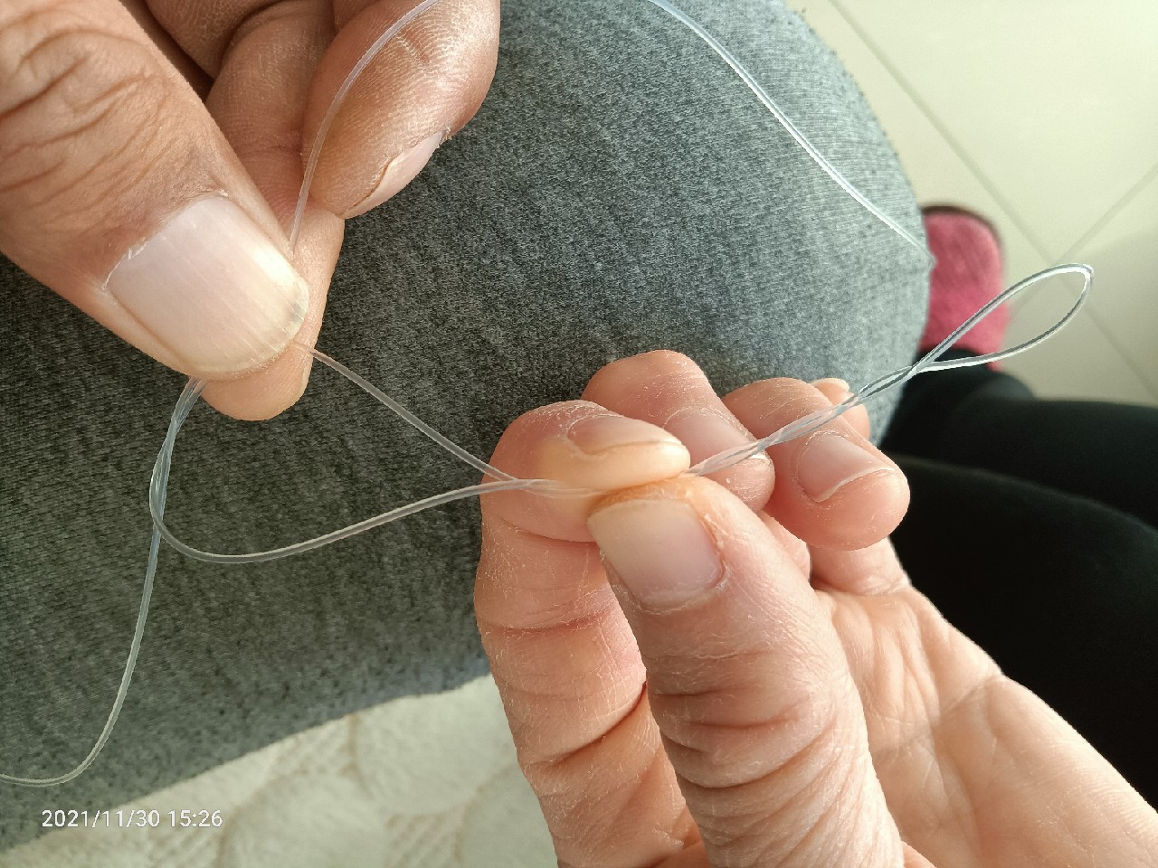 自己怎么做串钩图解,串钩三钩钓组制作方法