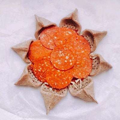 意大利萨拉米香肠手工披萨,萨拉米香肠蘑菇西红柿披萨