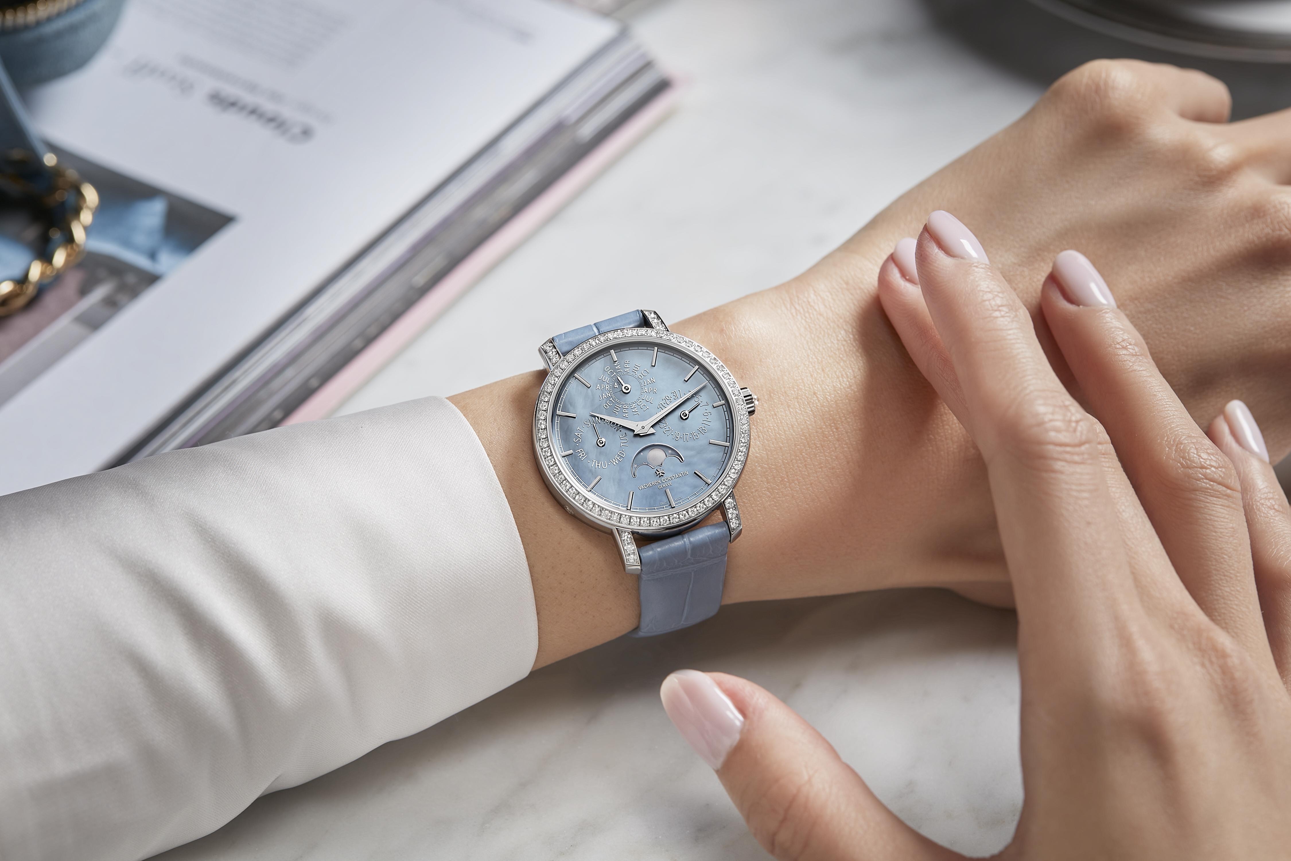 江诗丹顿万年历超薄图片及价格,江诗丹顿传承系列万年历女士腕表