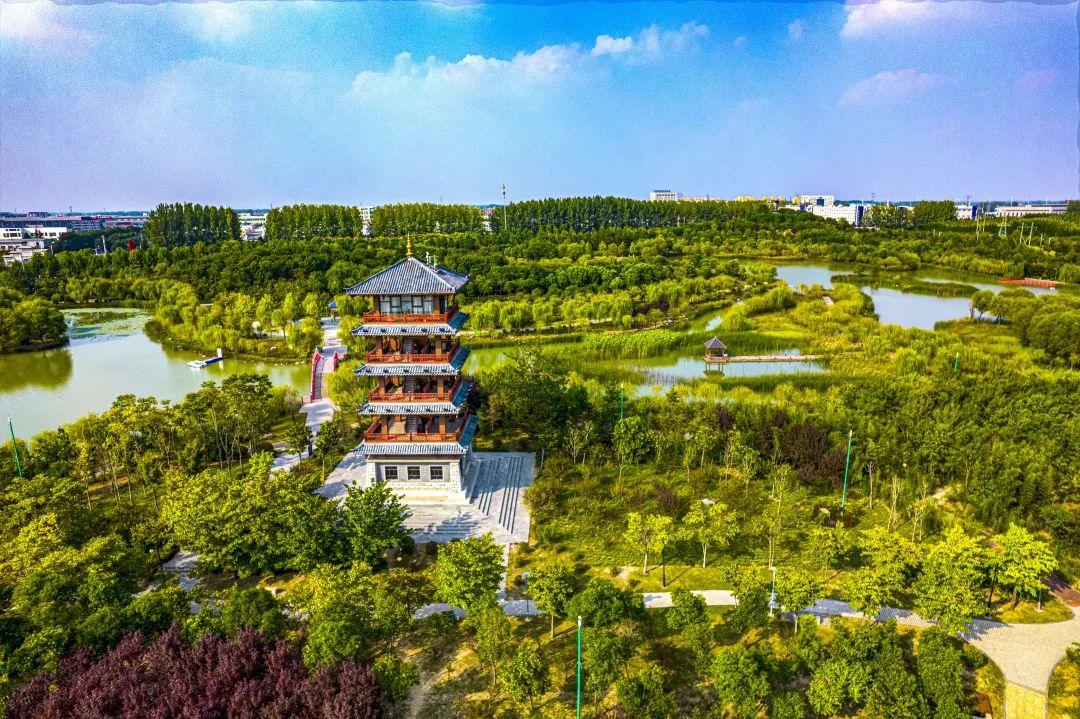 临颍最美千亩湖,临颍县千亩森林公园