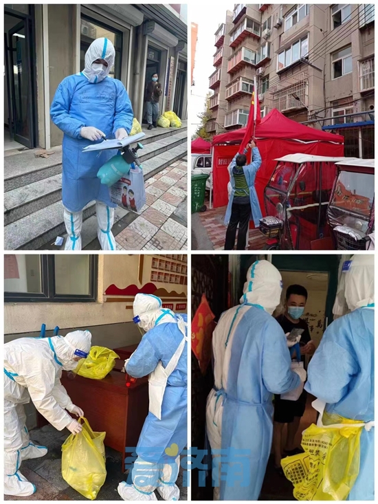 “大白”化身配送员济南各区县全力保障百姓“柴米油盐”充足