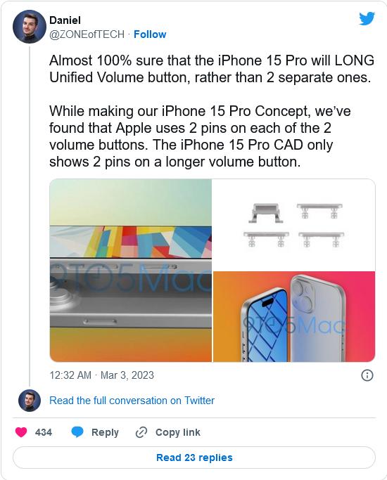 iphone15pro音量键有声音,苹果iphone15pro静音键