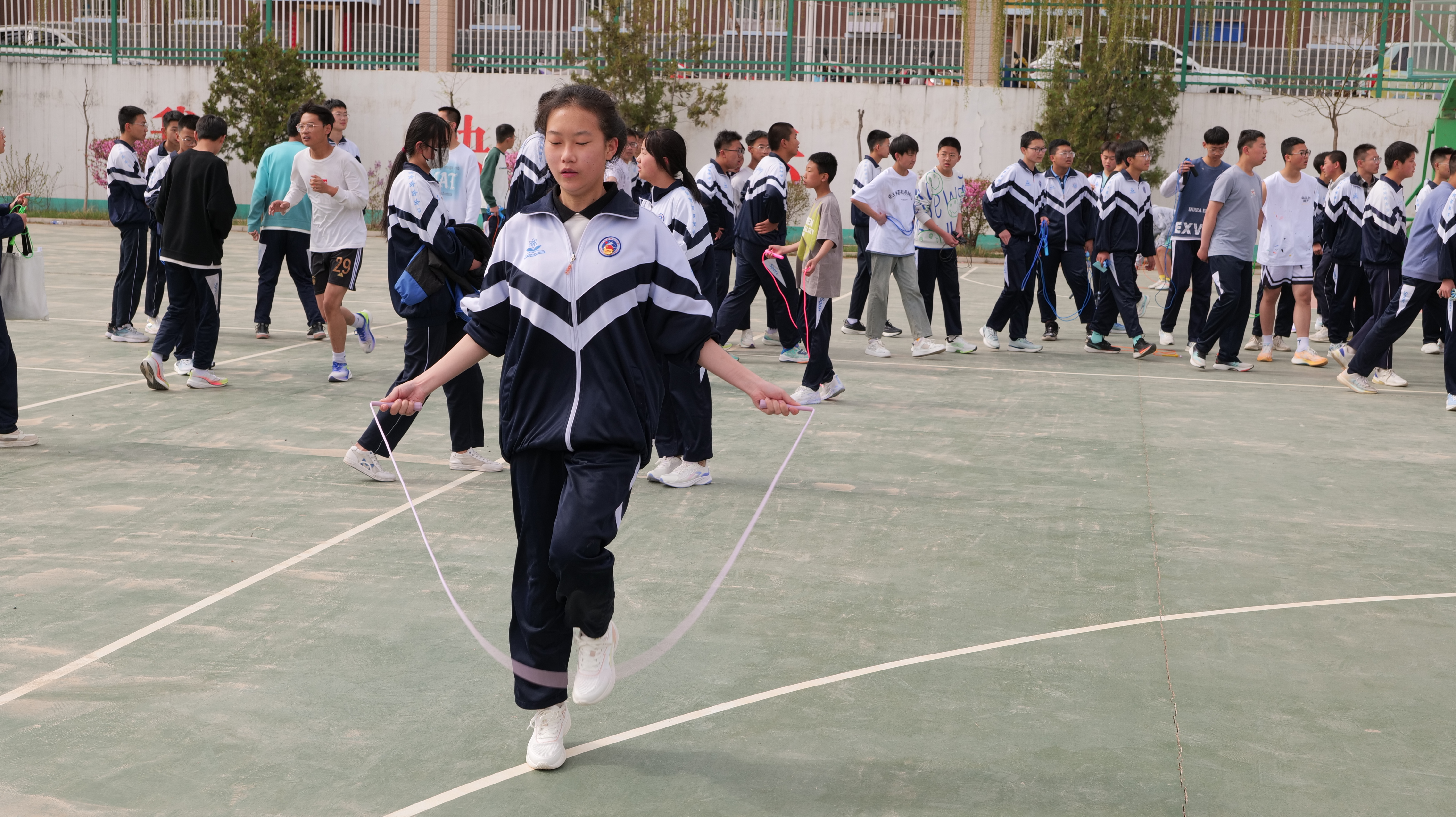襄城2022年中招体育考试,永昌初中学生体育考试