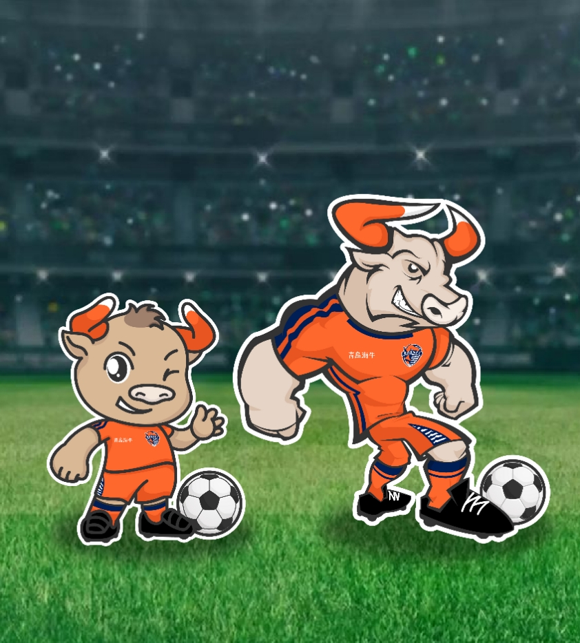 青岛海牛吉祥物哪里买,青岛海牛足球俱乐部主场球衣